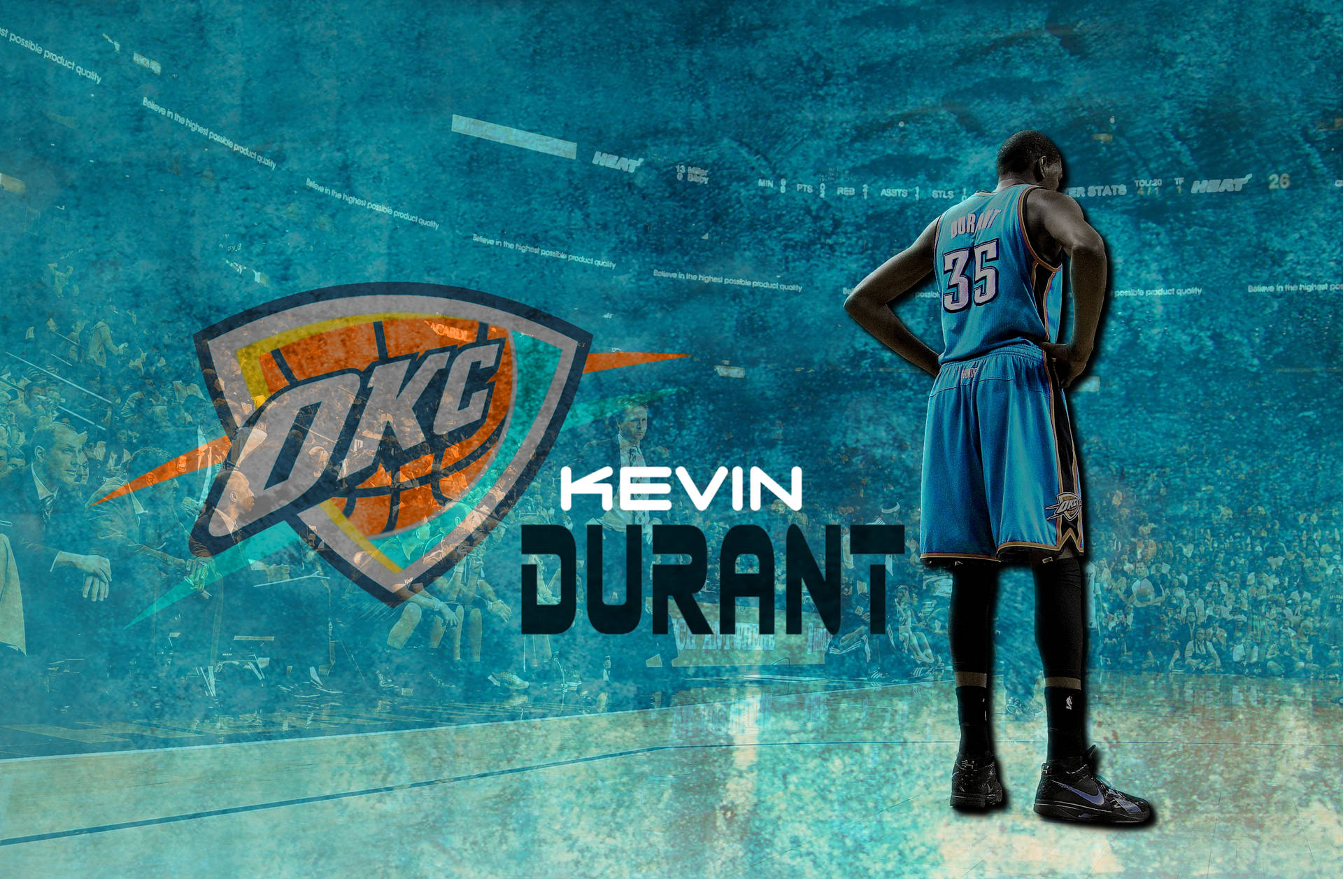 Kevin Durant Oklahoma City Thunder Background