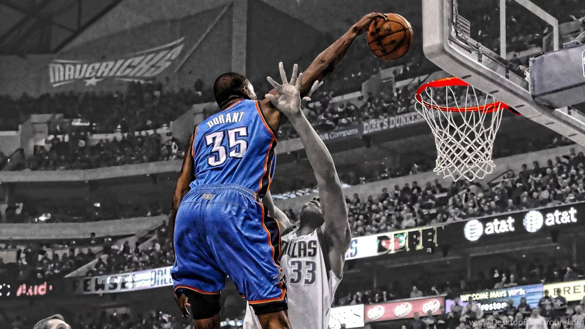 Kevin Durant Selective Color Background