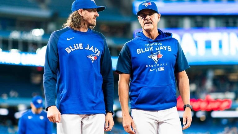 Kevin Gausman Toronto Blue Jays And His Coach Background