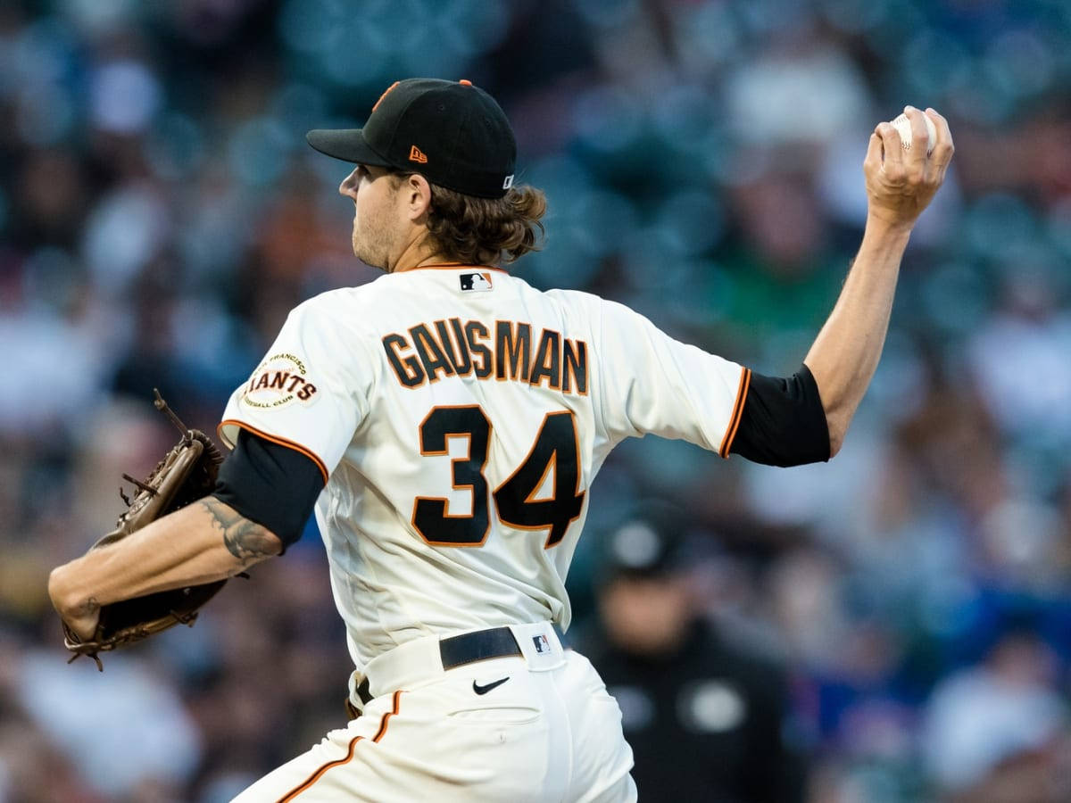 Kevin Gausman White Jersey Number 34 Background