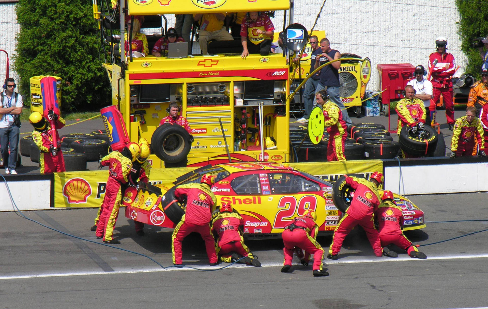 Kevin Harvick Pit Stop Background