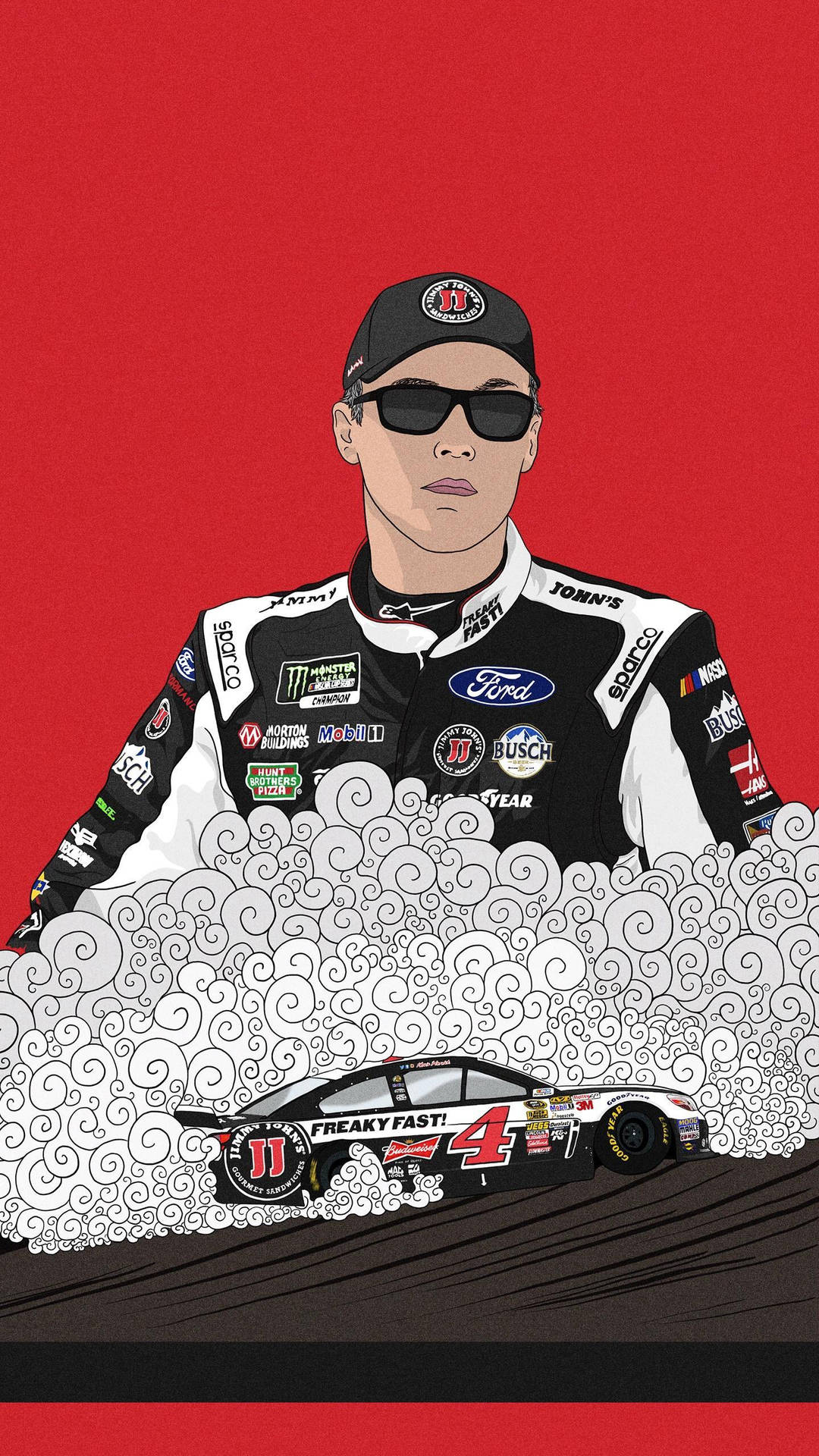 Kevin Harvick - Speed Redefined Background