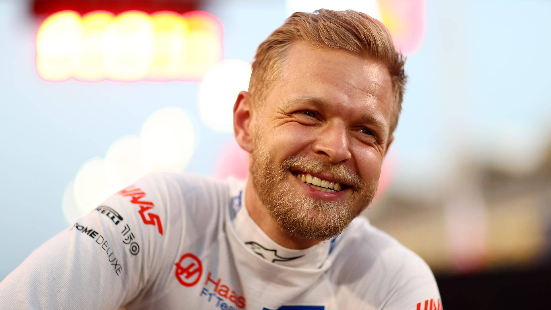 Kevin Magnussen Smiling Background