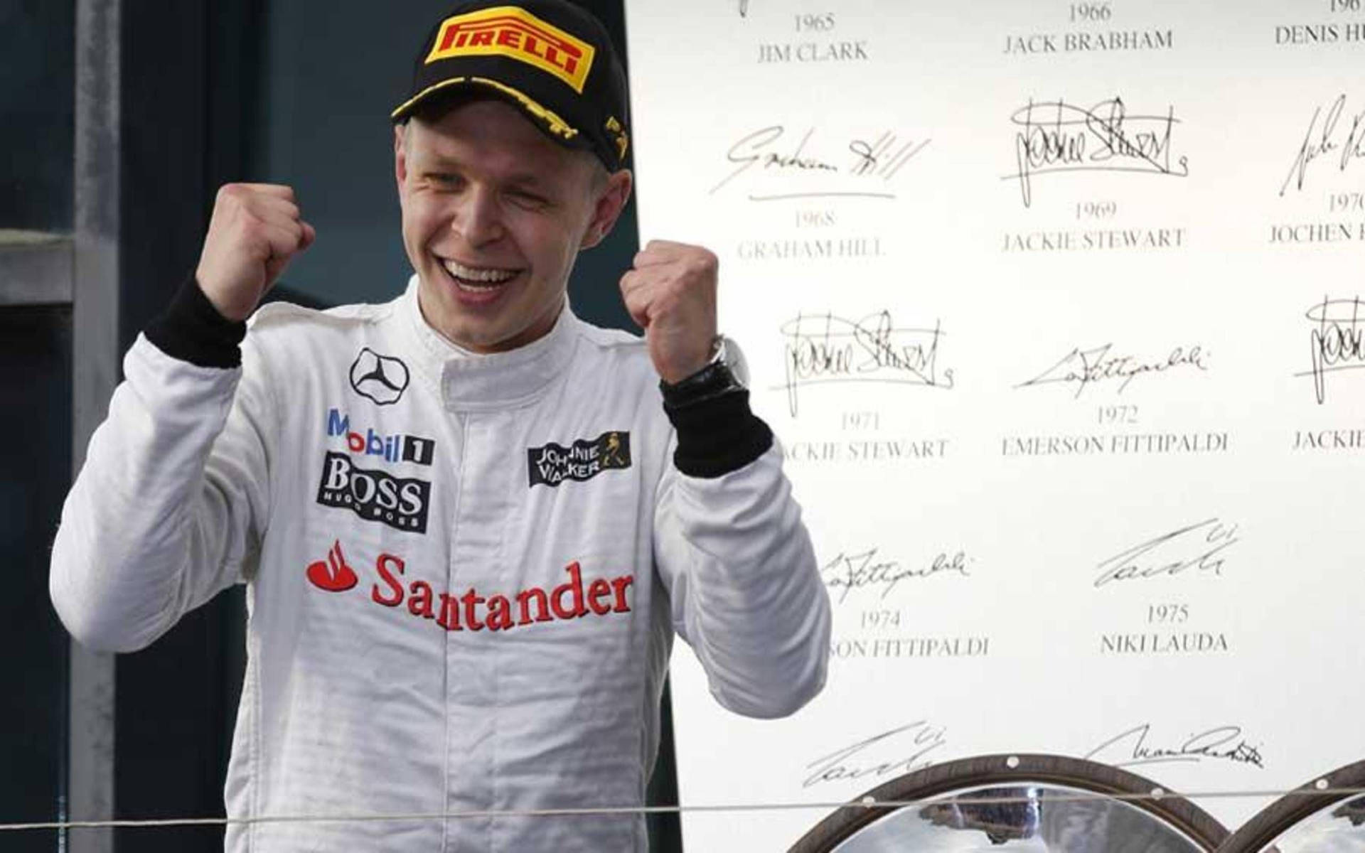 Kevin Magnussen Victorious Moment Background