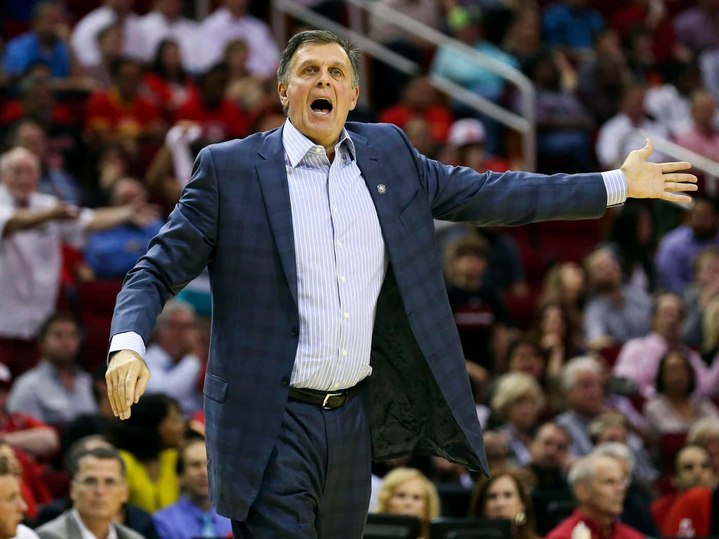 Kevin Mchale Houston Rockets Vs. New Orleans Hornetts Background