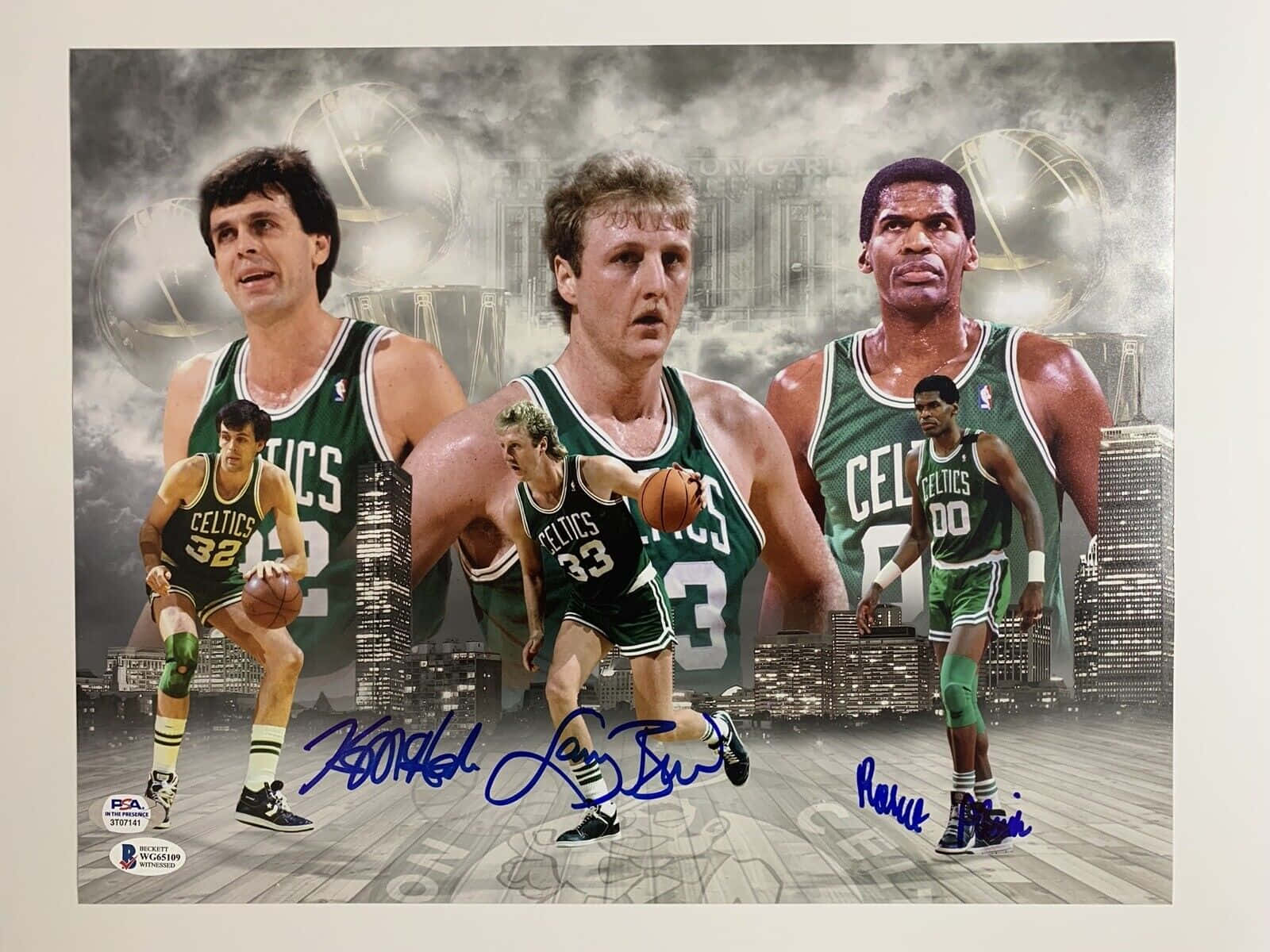 Kevin Mchale Larry Bird And Robert Parish