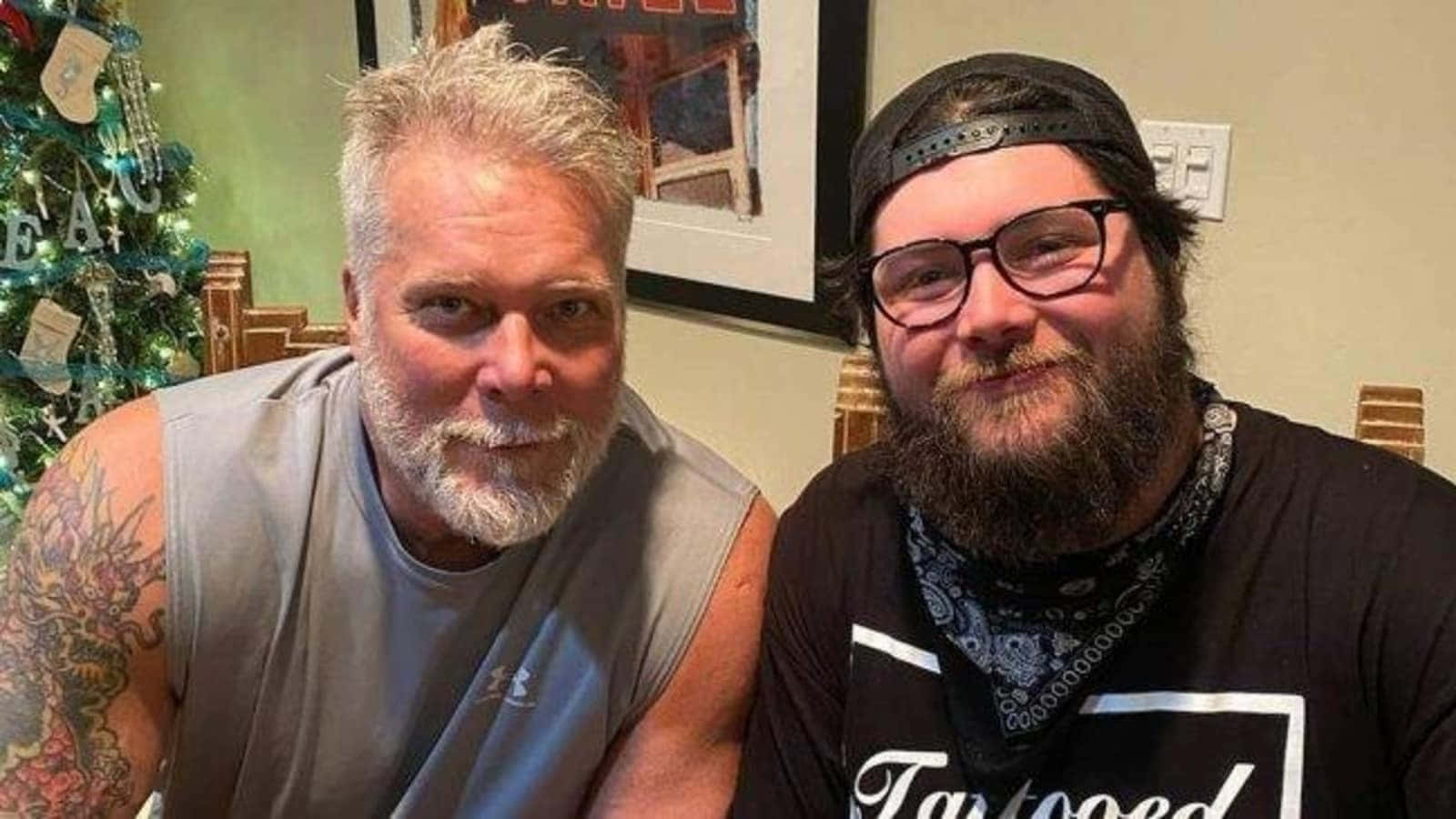 Kevin Nash Together With His Son Tristen Nash