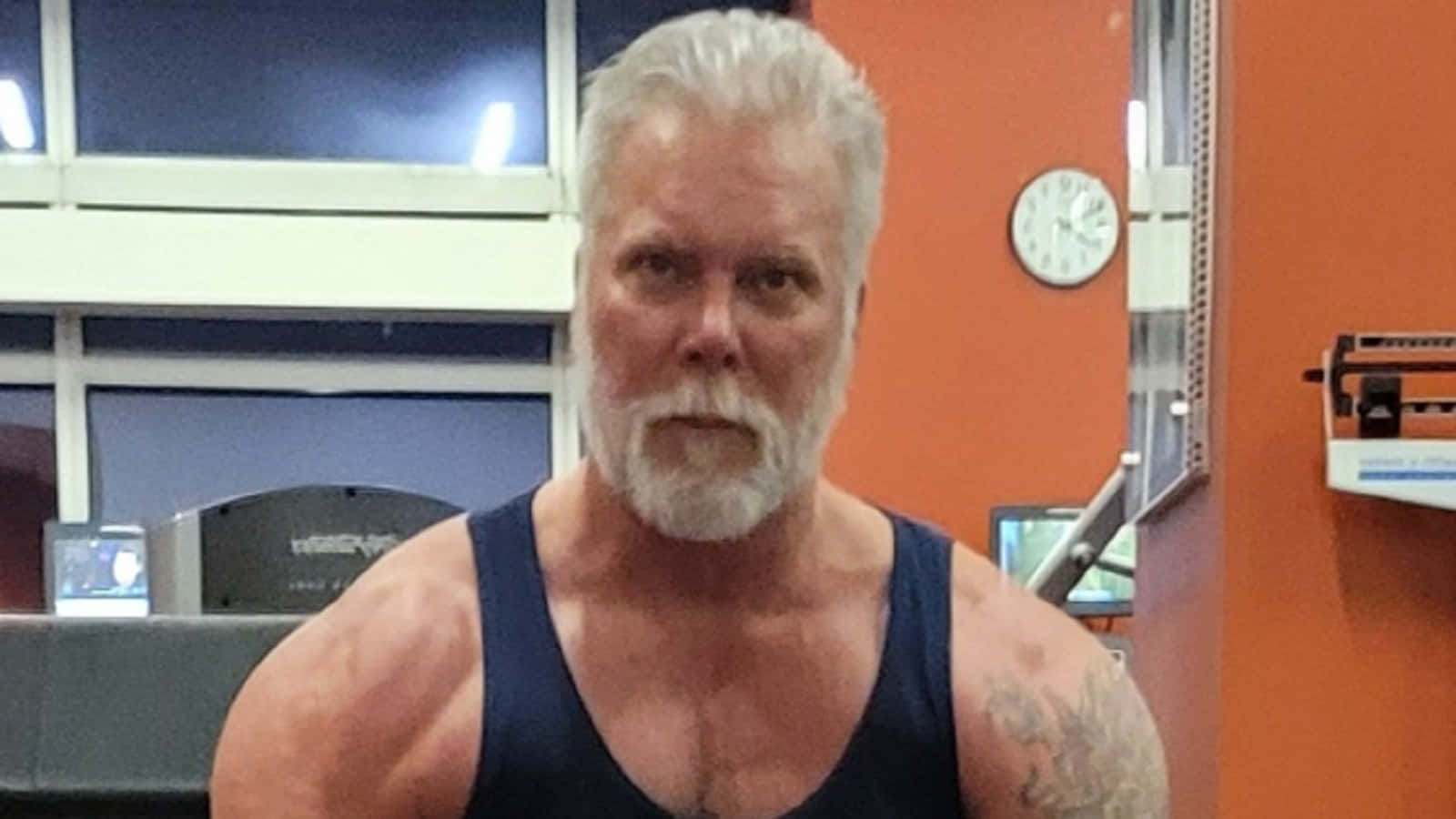 Kevin Nash Wearing Black Sleeveless Shirt