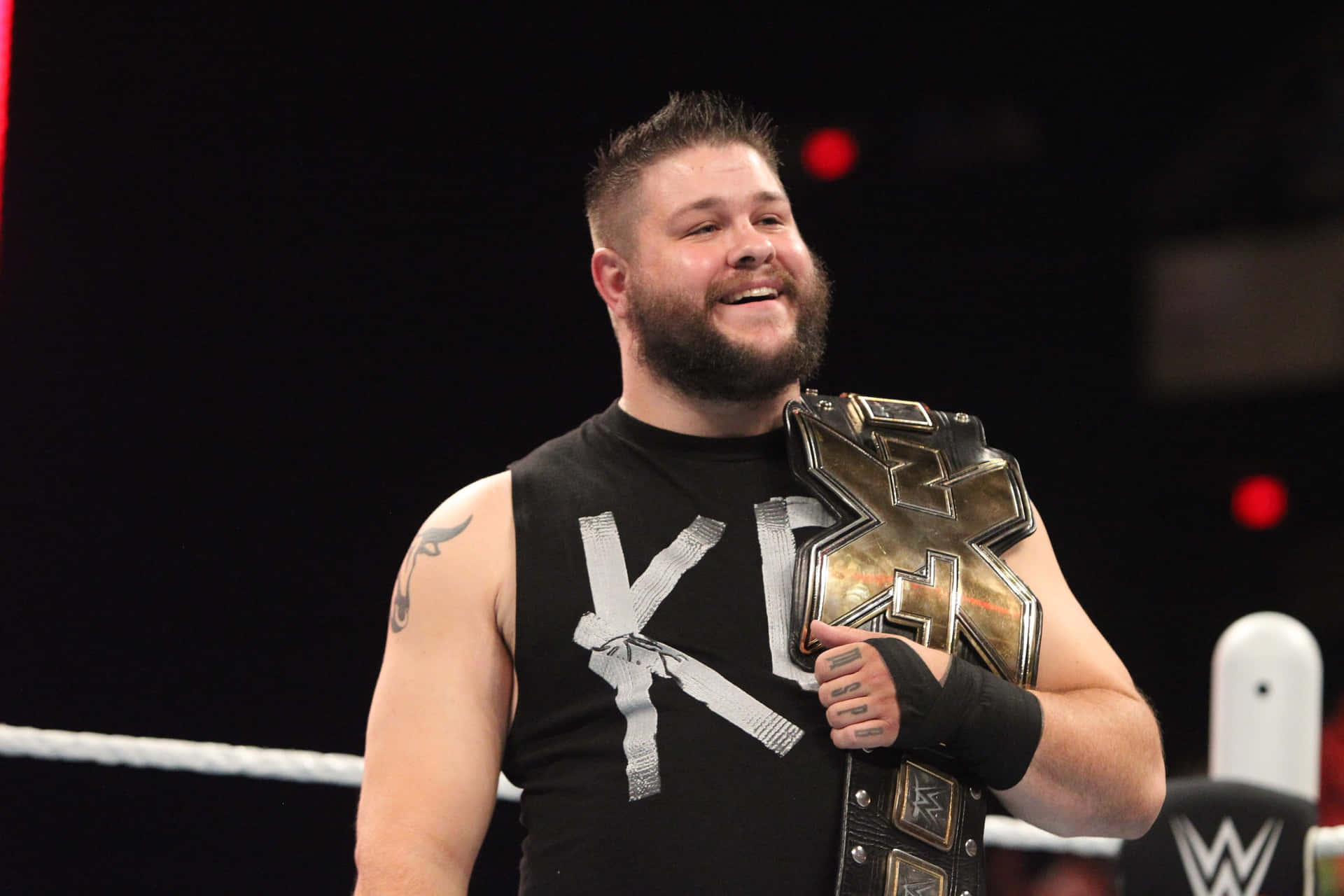 Kevin Owens Smiling Champion