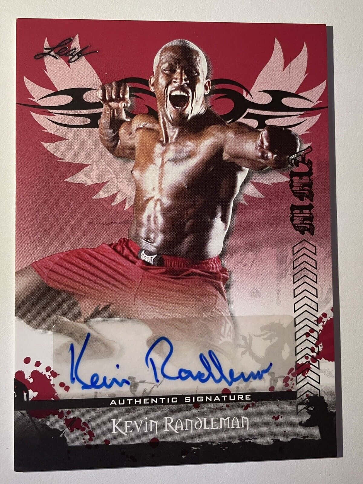 Kevin Randleman Trading Card Background