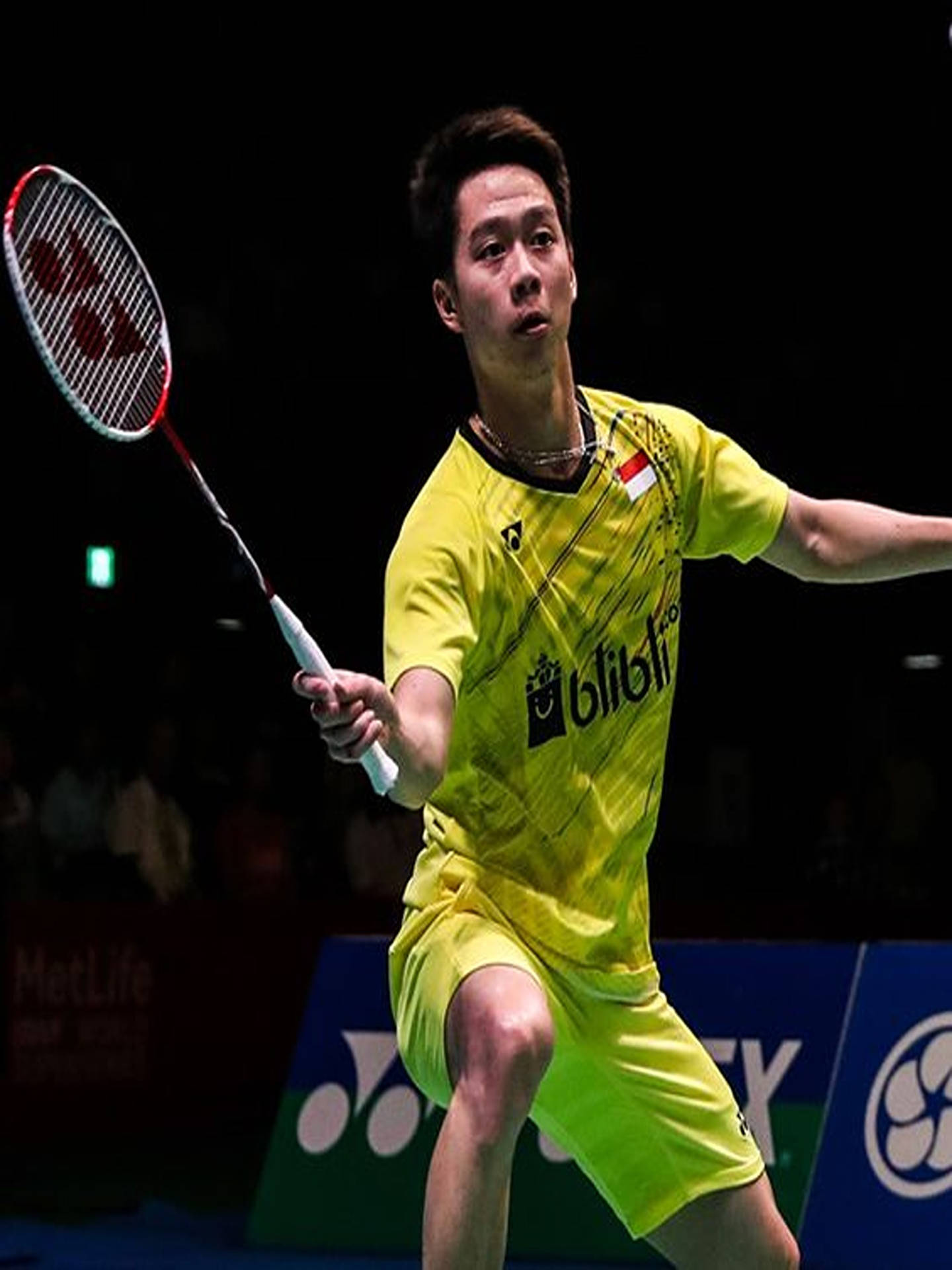 Kevin Sanjaya, The Badminton Maestro In Action Background