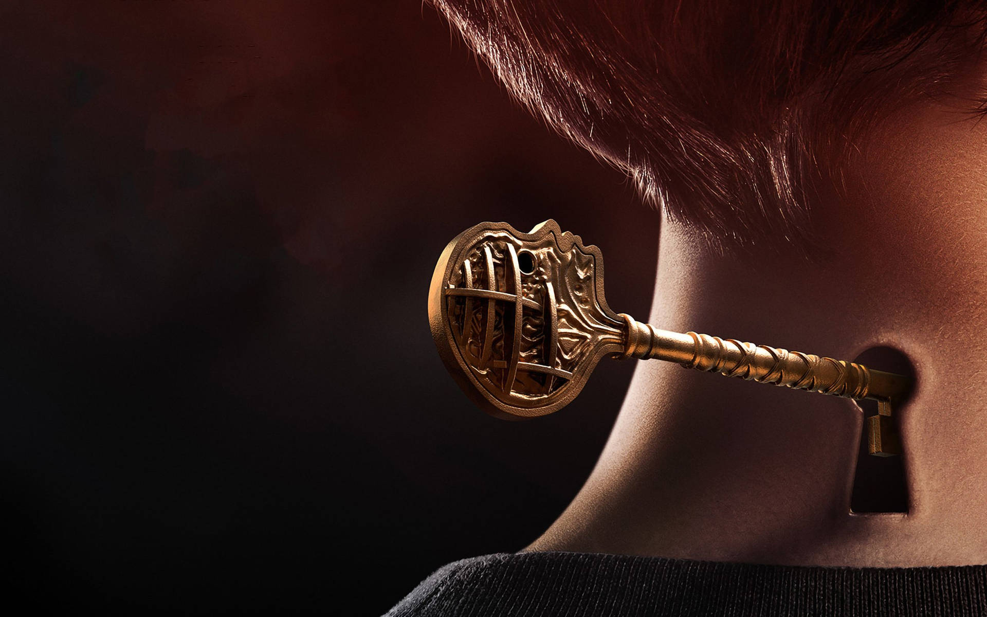 Key On Back Of Neck Background