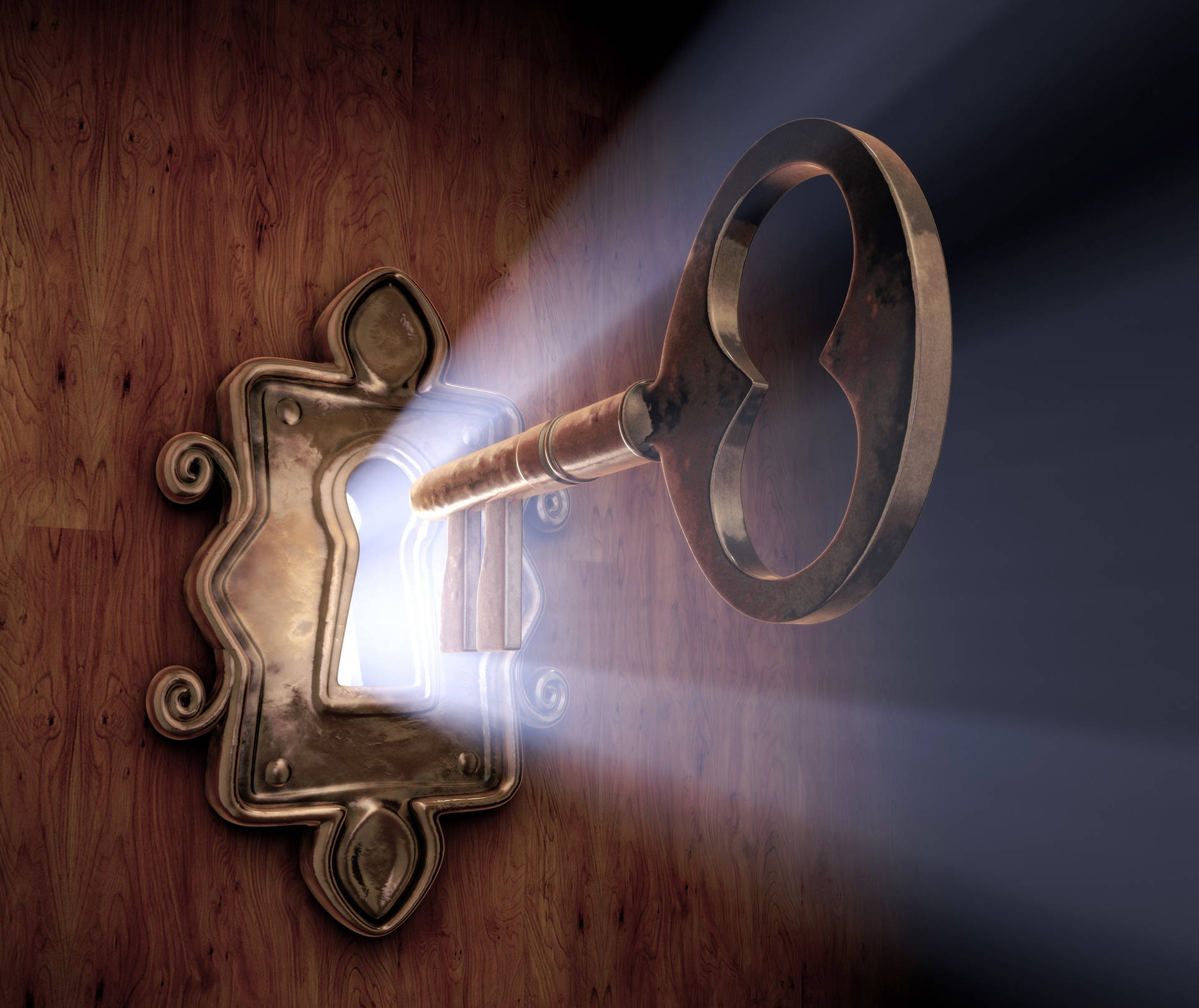 Key Opening Door Background