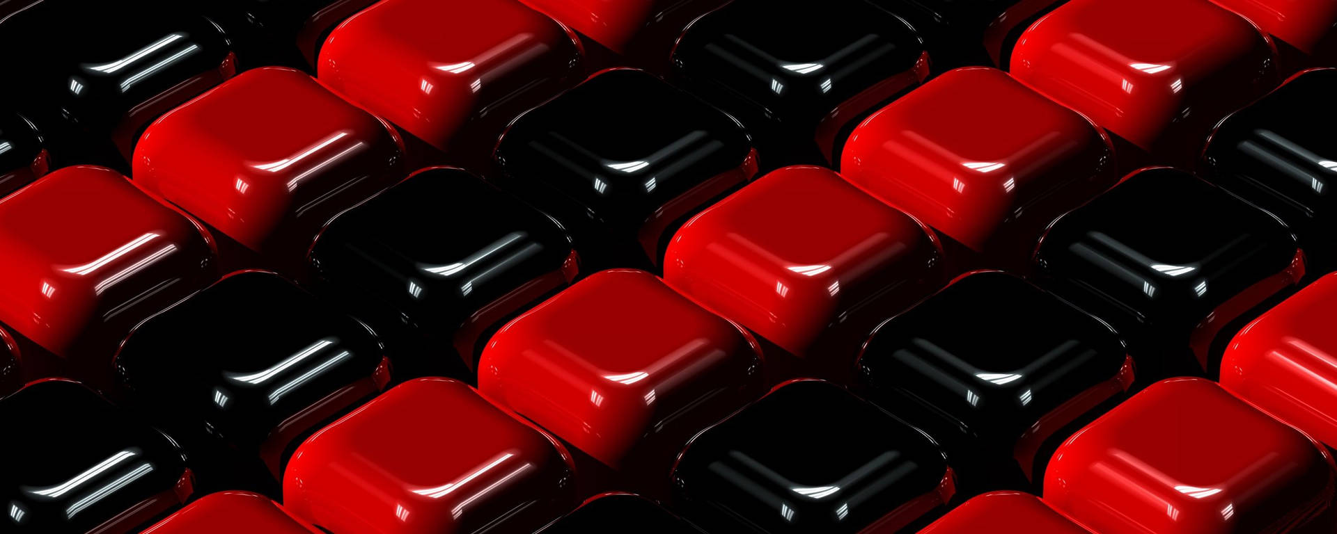 Keyboard Red And Black 3d Background