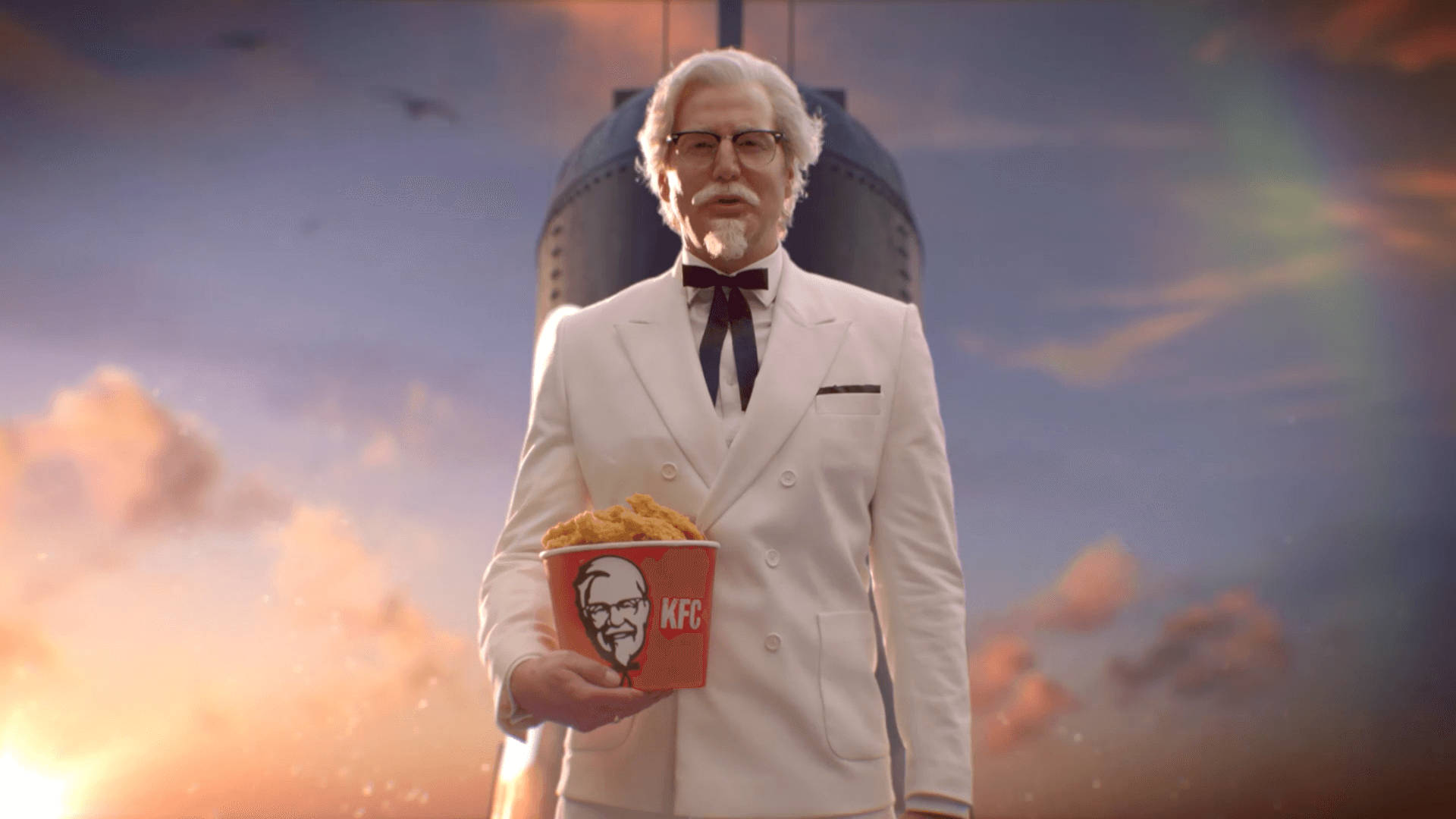 Kfc Rob Riggle As Colonel Background