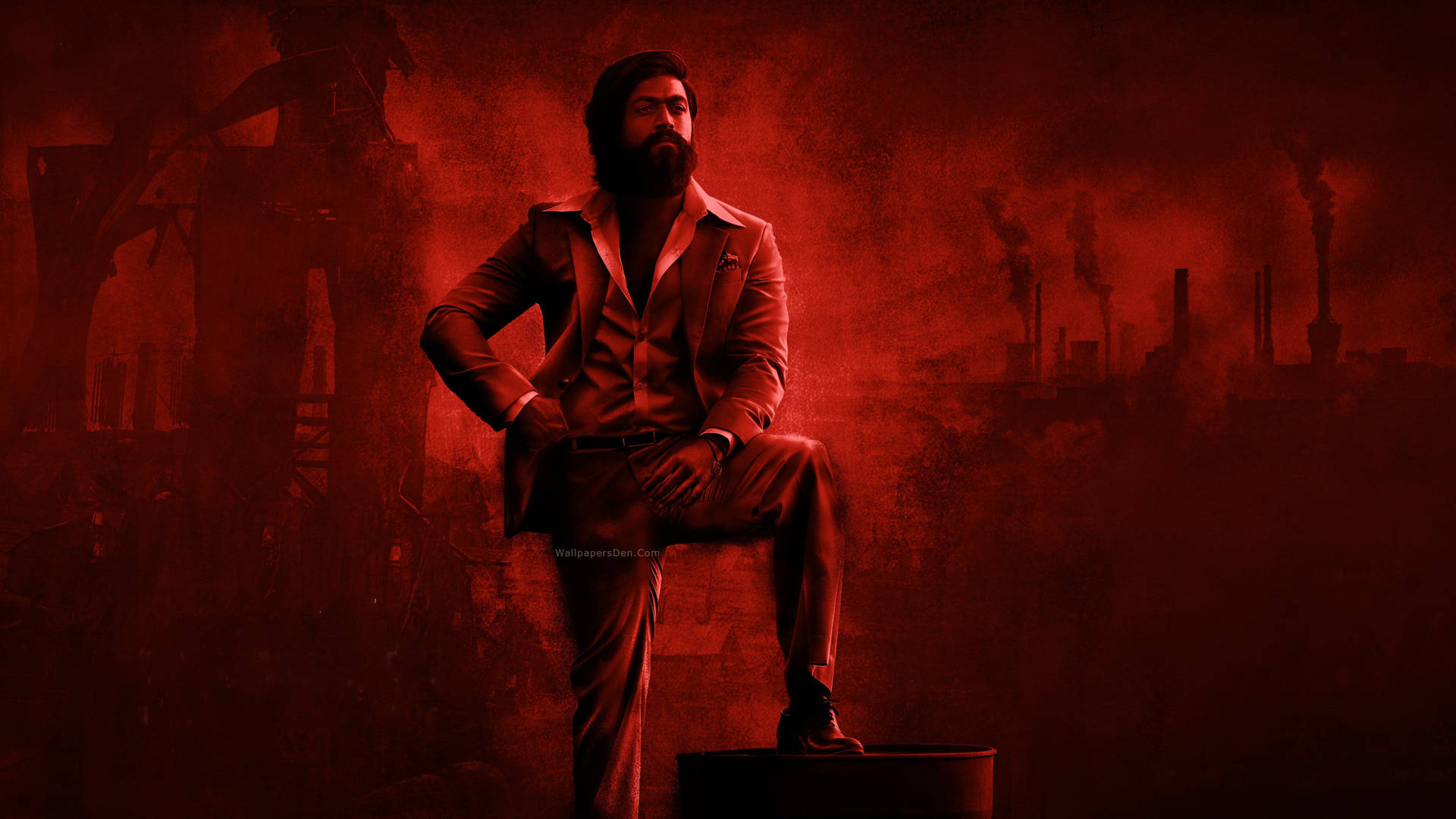Kgf 4k Red Poster Background