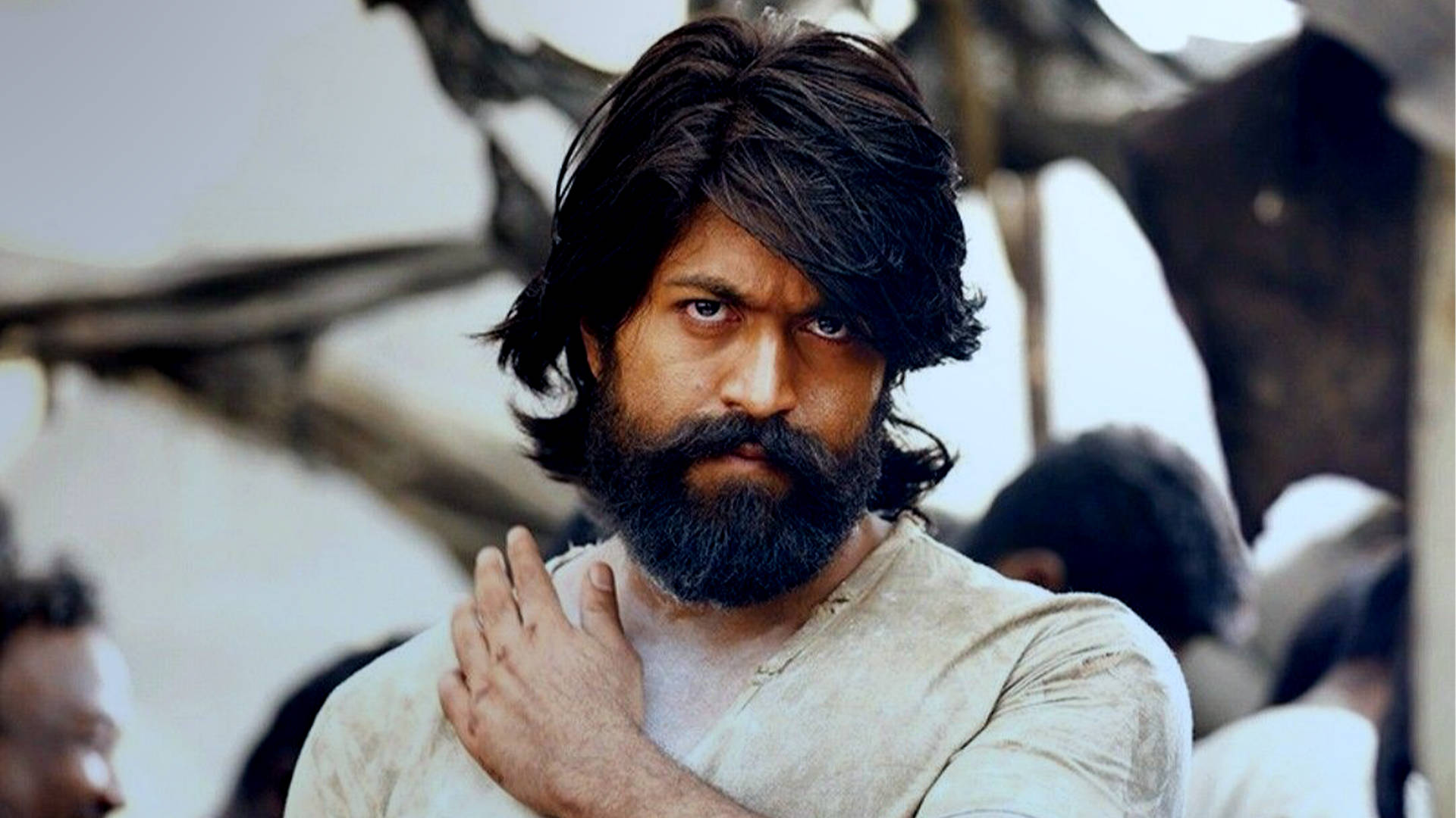 Kgf 4k Serious Rocky Background