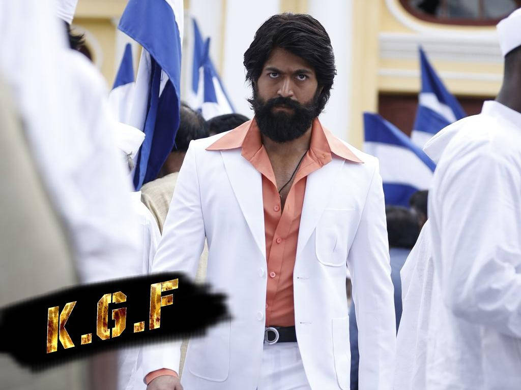 Kgf Rocky In White And Pink Suit