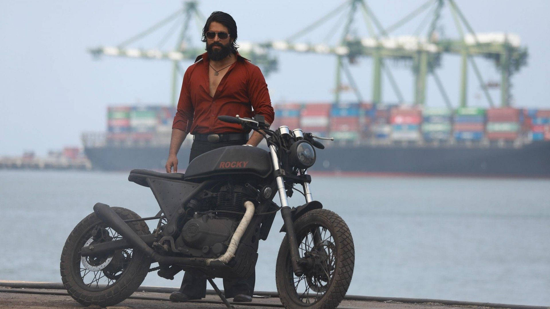 Kgf Yash And Motorcycle