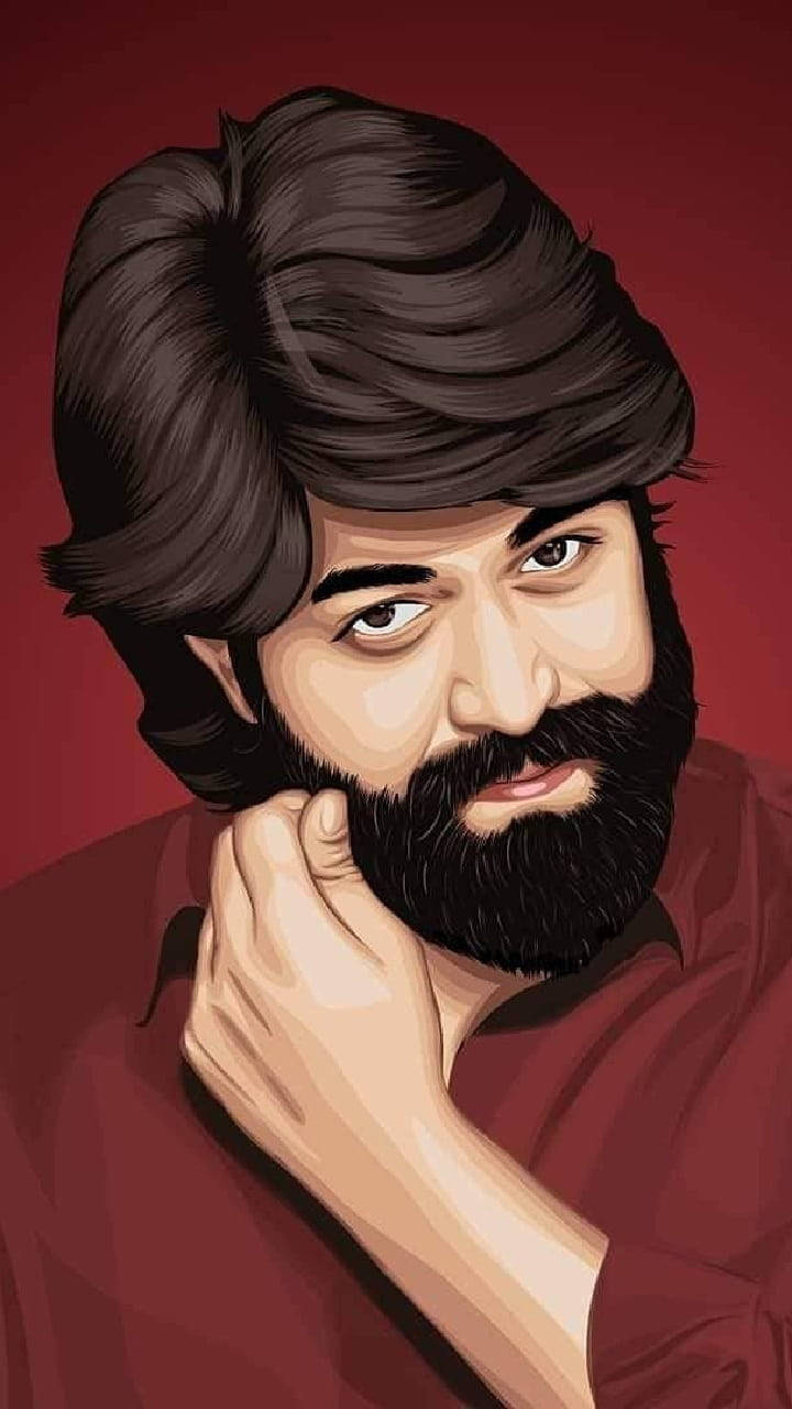 Kgf Yash Digital Art Background