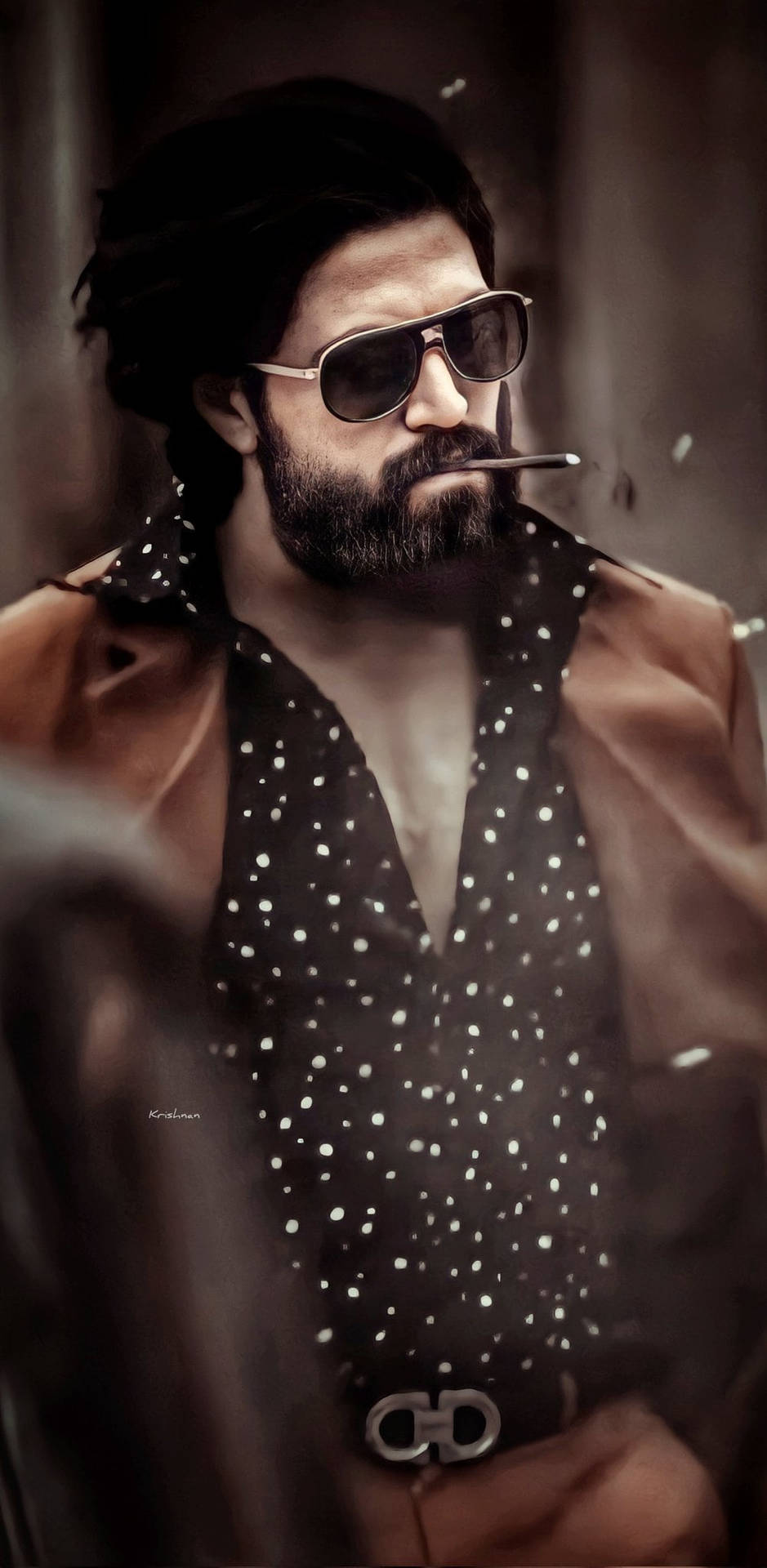 Kgf Yash Haughty Look Background