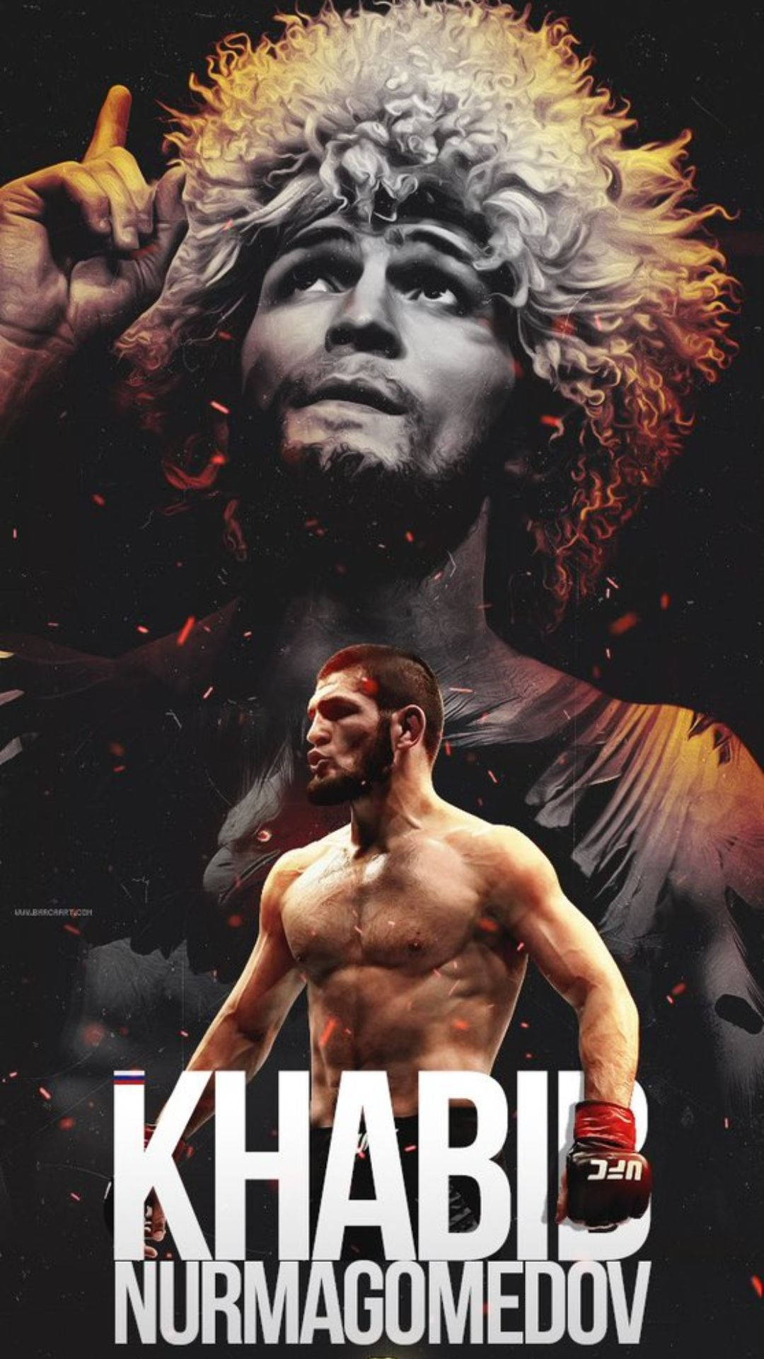 Khabib Nurmagomedov Cool Edit Background