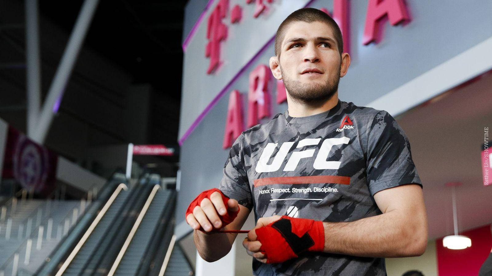 Khabib Nurmagomedov Hand Wrap Background