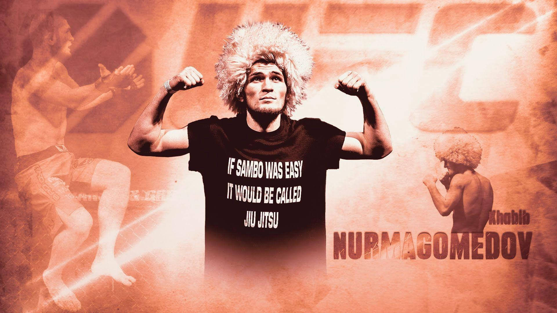 Khabib Nurmagomedov Orange Artwork