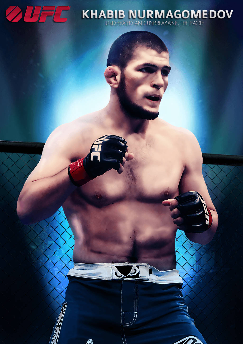 Khabib Nurmagomedov Poster Art Background