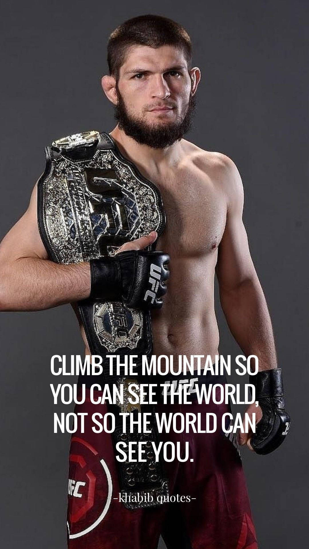 Khabib Nurmagomedov Quote Background