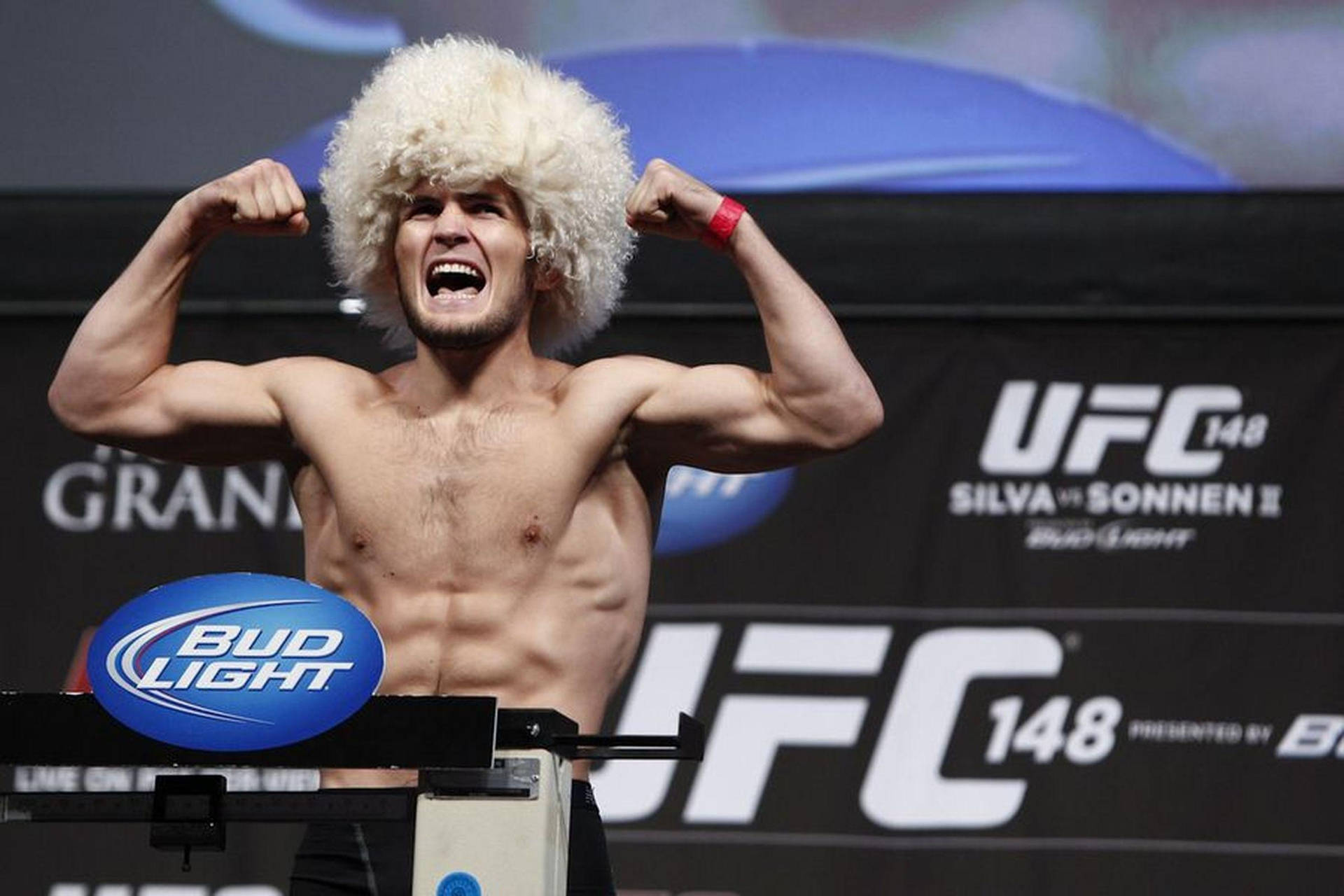 Khabib Nurmagomedov Weigh In Background