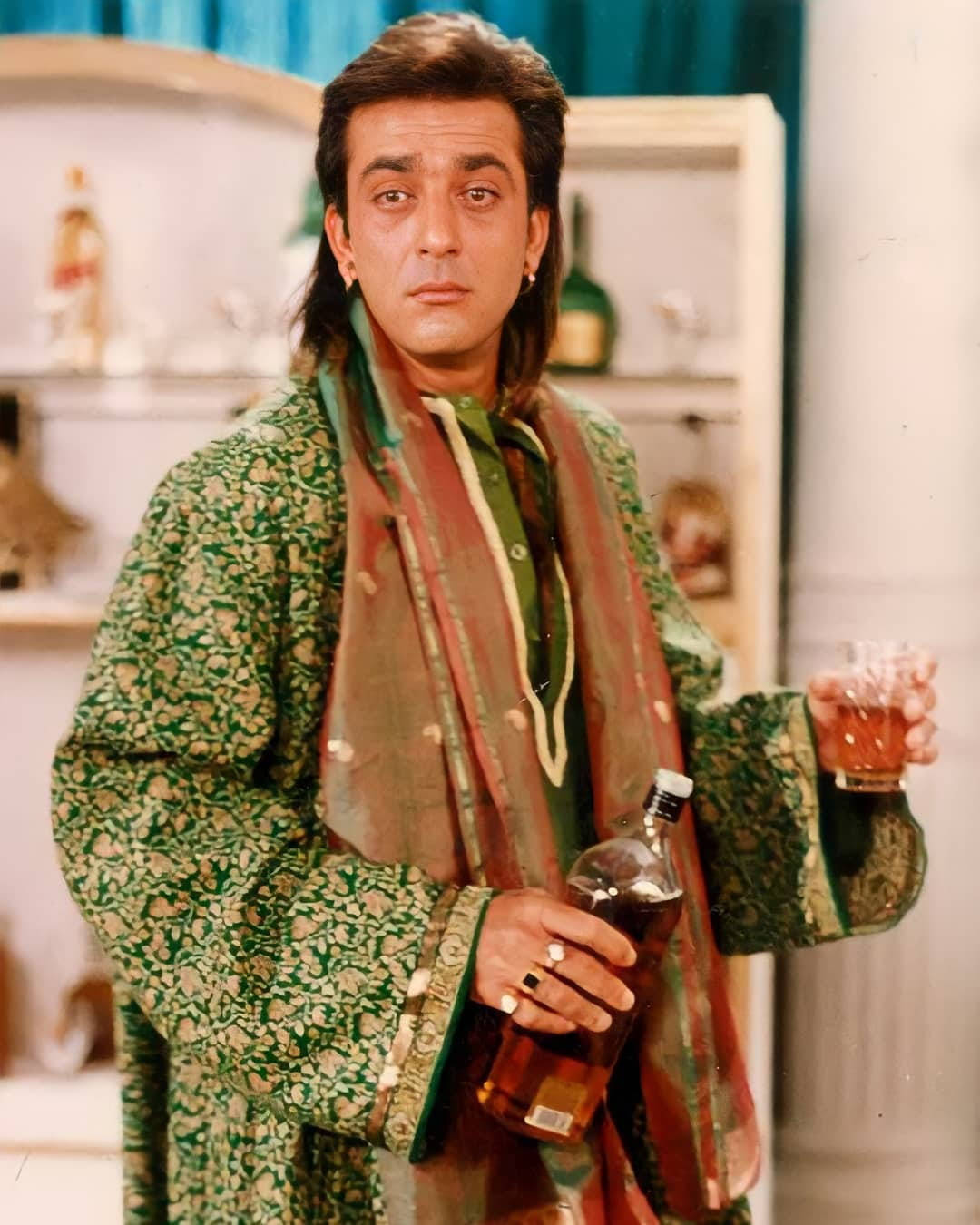 Khalnayak Ballu Bottle Of Liquor Background