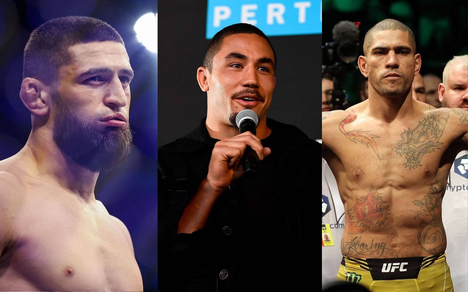 Khamzat Chimaev, Robert Whittaker, And Alex Pereira