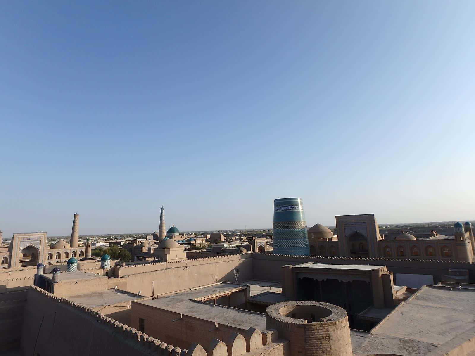 Khiva Clear Skies No Clouds Background