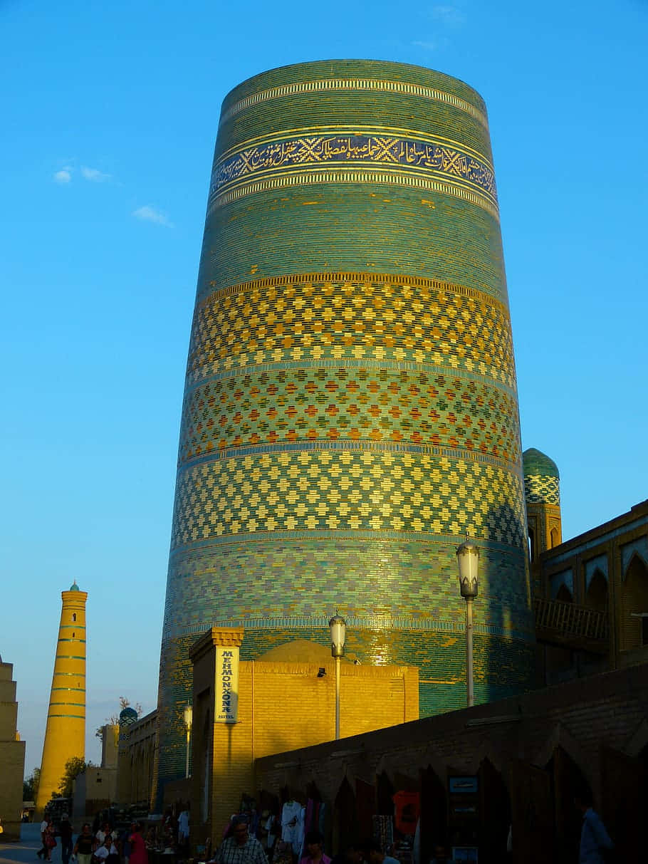 Khiva Green Tower Background