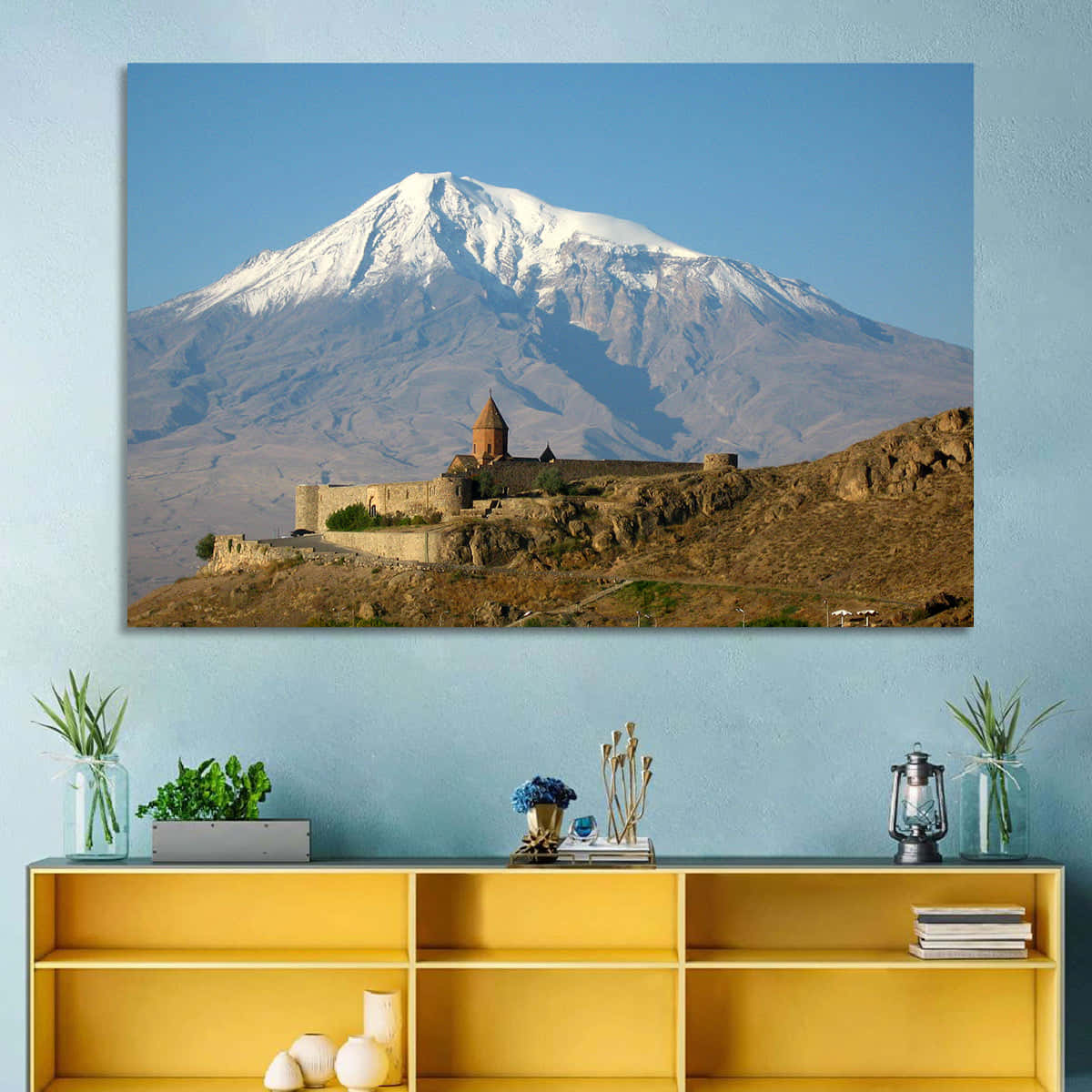 Khor Virap Monastery Against The Stunning Backdrop Of Mount Ararat Background