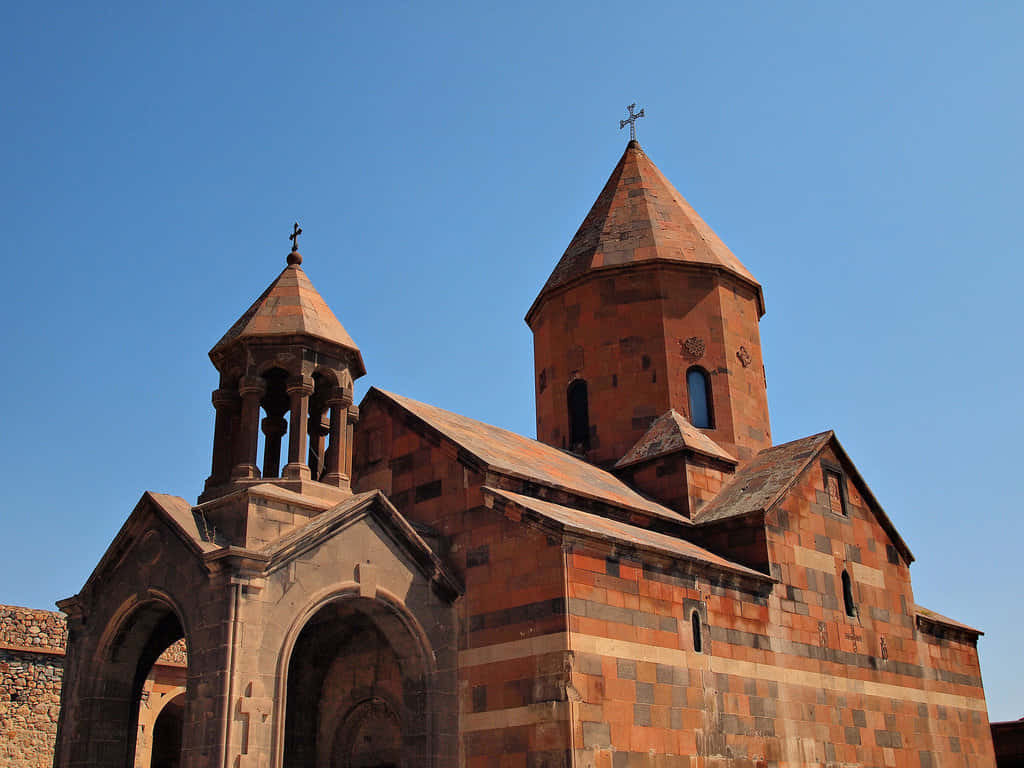 Khor Virap Monastery Under The Blue Sky