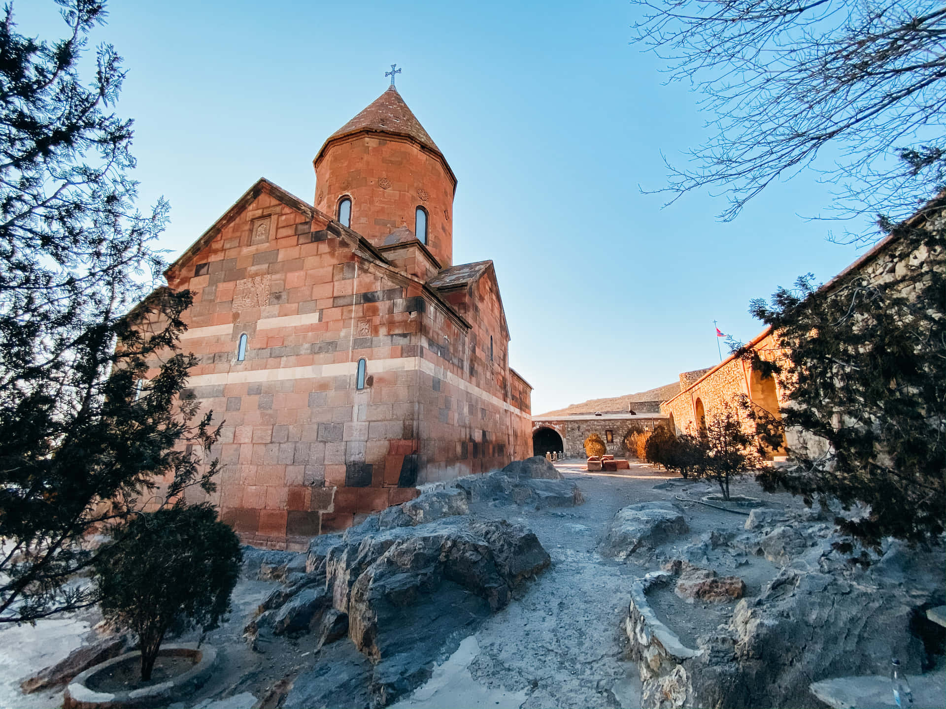 Khor Virap Monastery Up-close Background