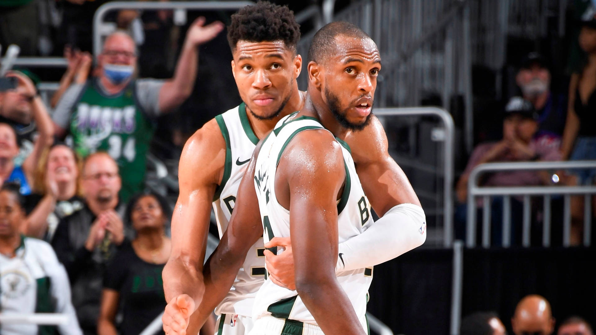 Khris Middleton And Giannis Background