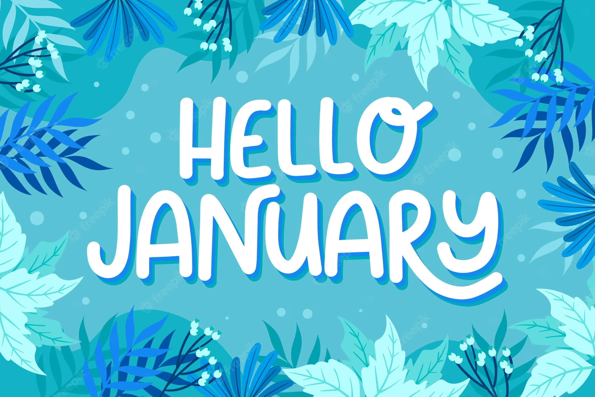 Kick Off The New Year With Hello January Background