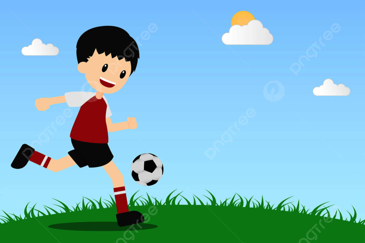 Kick The Winning Goal With Cute Soccer! Background