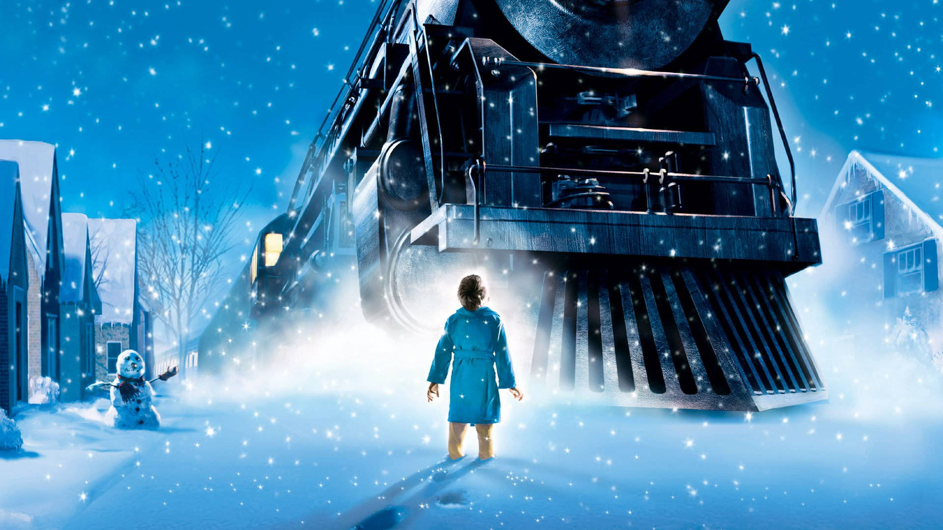 Kid And Polar Express Background