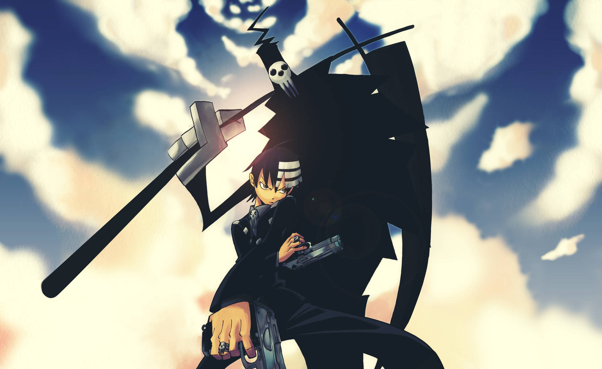 Kid And Shinigami Soul Eater Characters Background