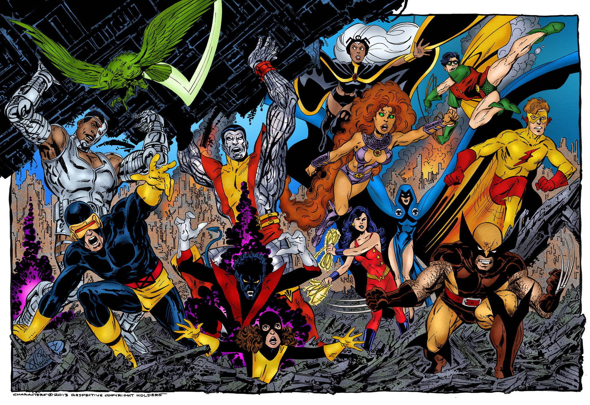 Kid Flash And Dc Superheroes