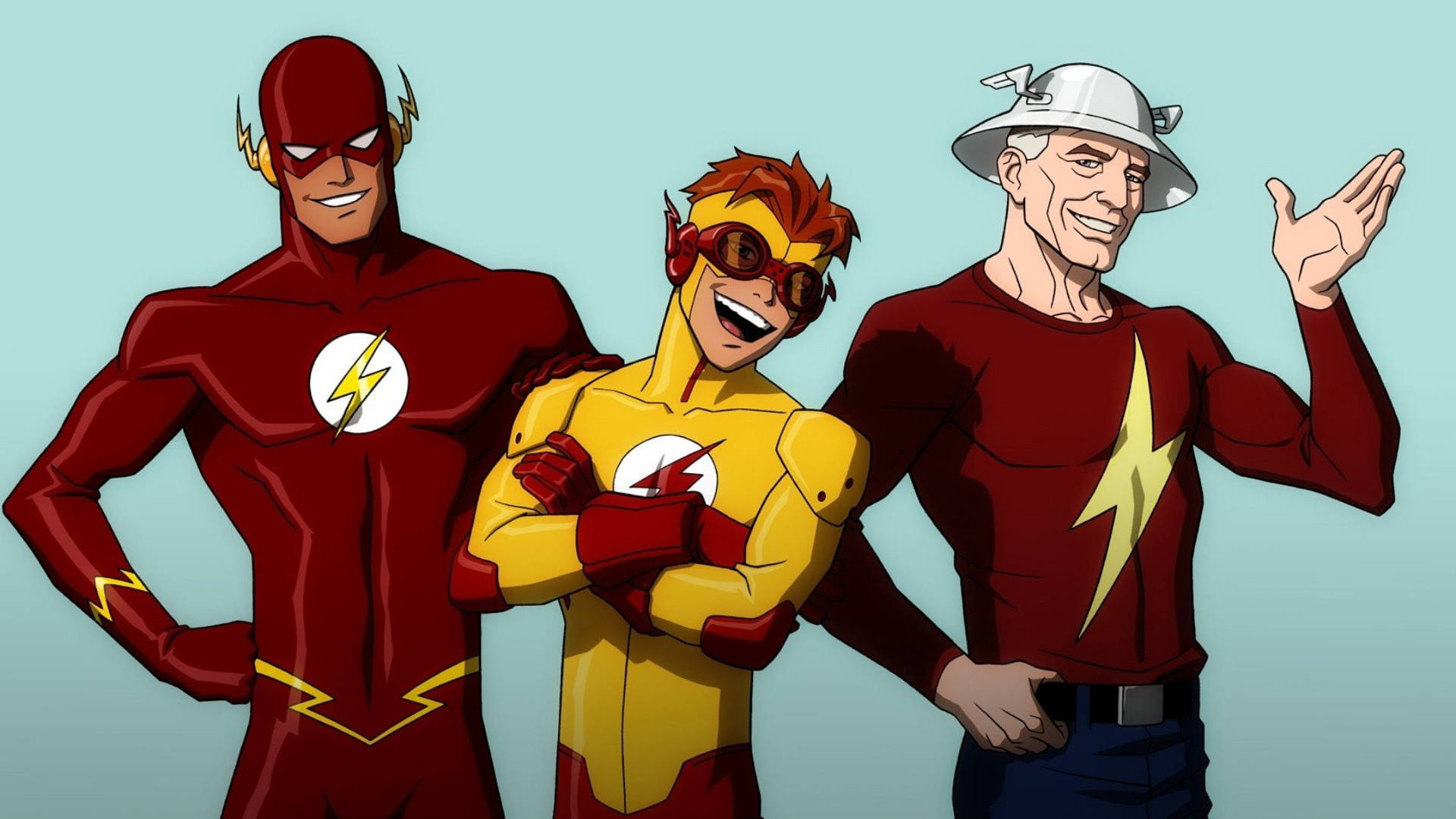 Kid Flash And Other Speedsters Artwork Background