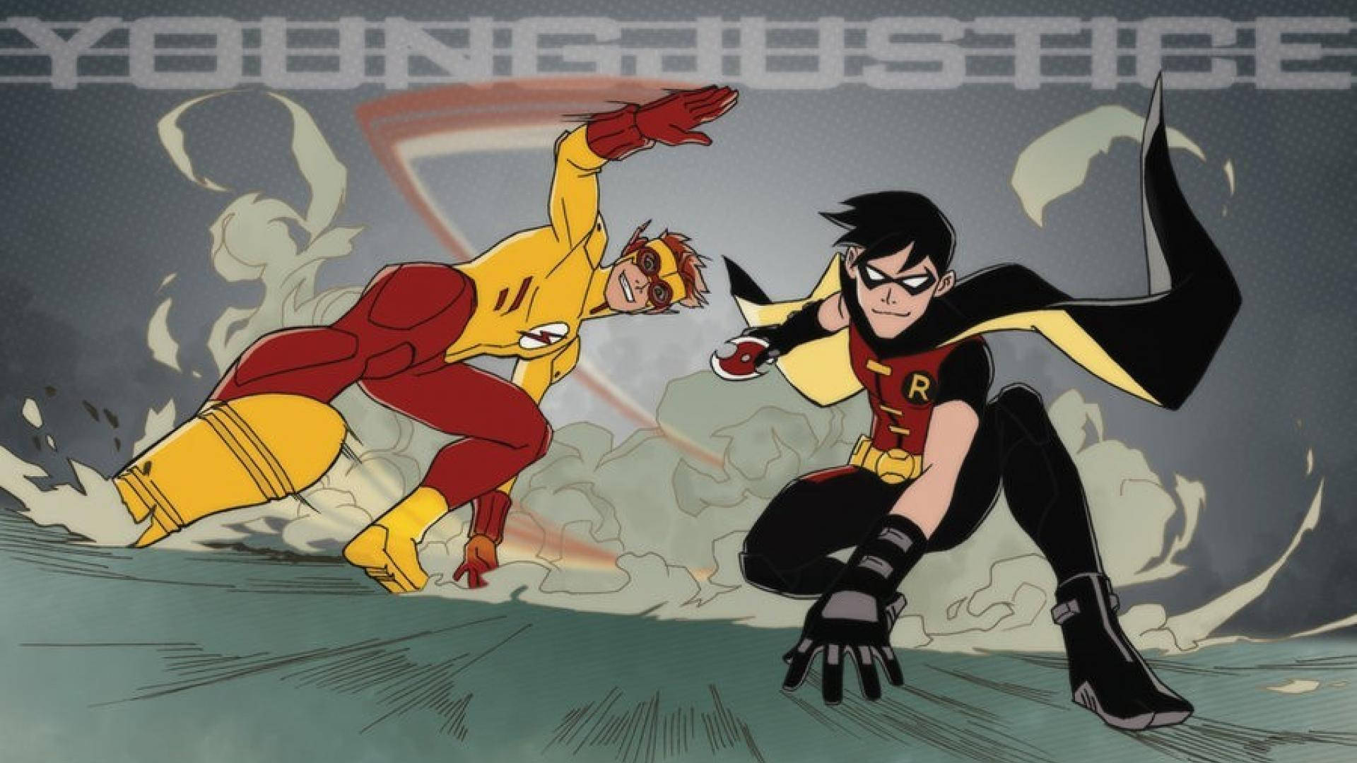 Kid Flash And Robin Background
