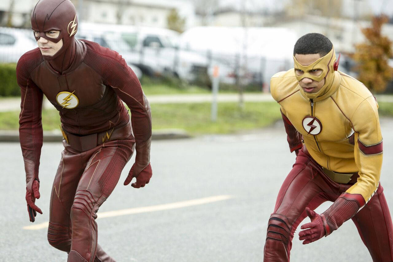 Kid Flash And The Flash Speedsters Background