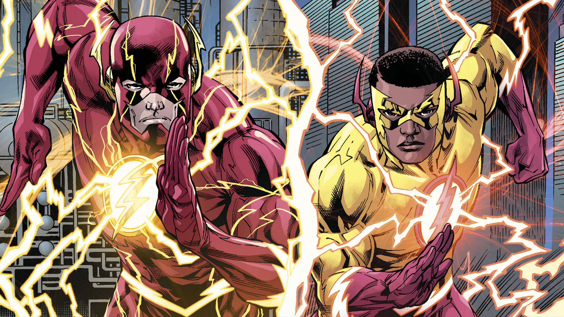 Kid Flash And The Flash Team Up