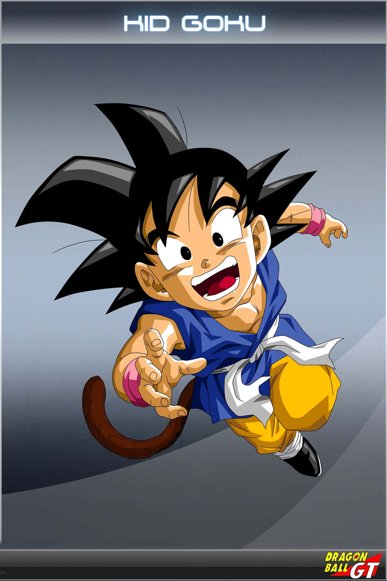 Kid Goku About To Unleash A Powerful Kamehameha! Background