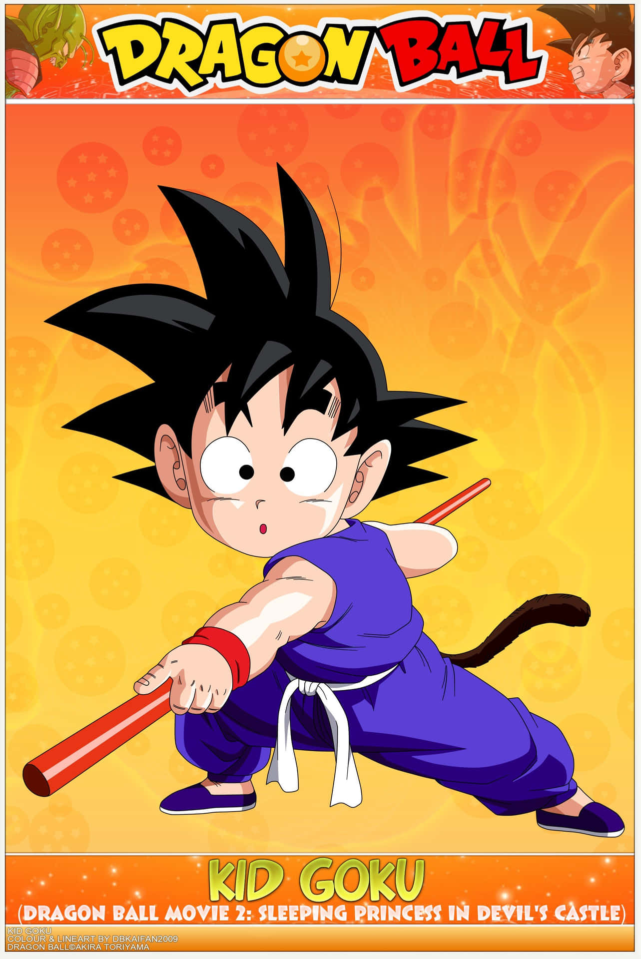 Kid Goku Dragon Ball Poster Background